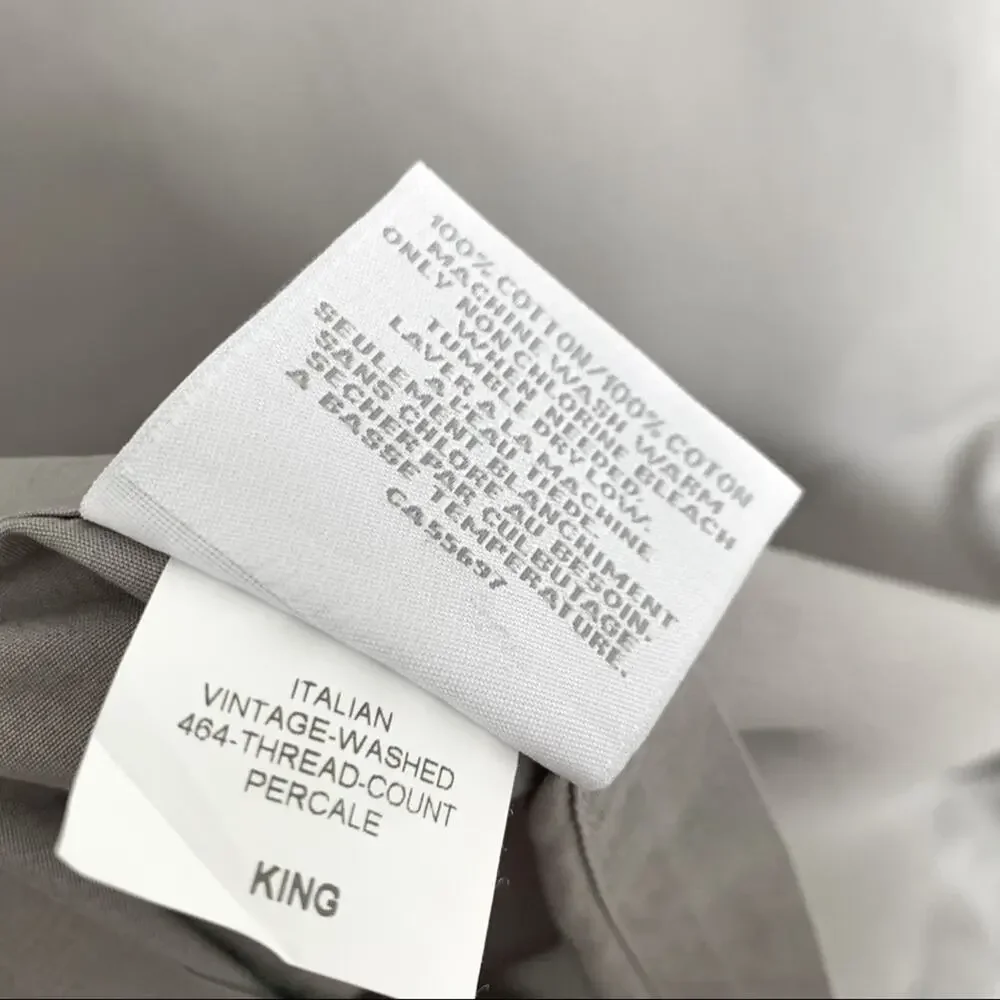 LAST CHANCE 🤍 Restoration Hardware Italian 464 Percale Flange King Sham
